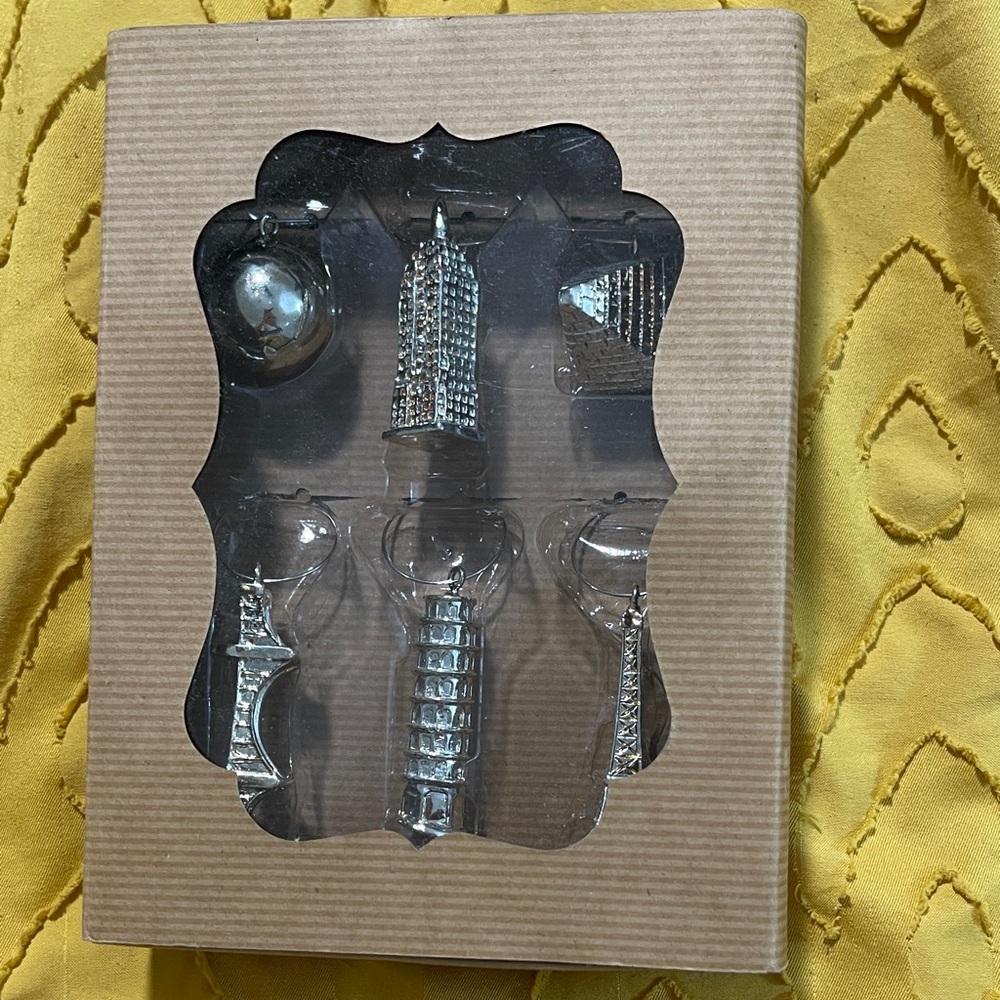 Pottery Barn Silver Wine Charm Collection